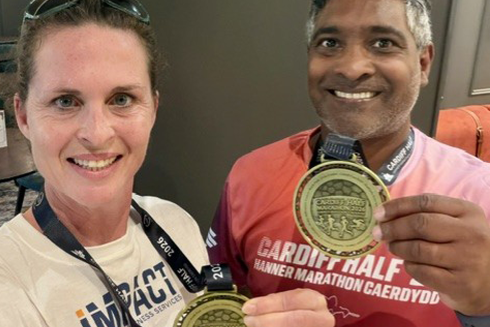 Impact Lawyers co-founders complete Cardiff Half Marathon in support of two charities